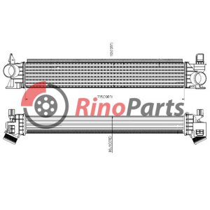 53144431 intercooler 309033 - NRF 309033