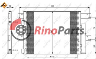 504238741 kondenzátor klimatizácie - NRF 35896