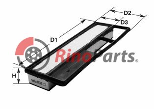 51775324 vzduchový filter - 027395