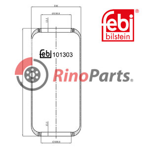 5 0004 2603 Air Spring without piston