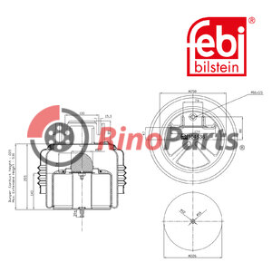 22047989 Air Spring with isolating cover