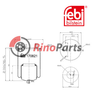 22058741 Air Spring with steel piston