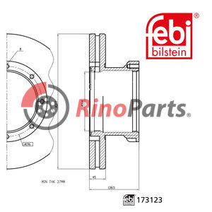 1142 132 Brake Disc with ABS sensor ring