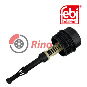 651 180 01 38 Oil Filter Housing Cap with sealing ring