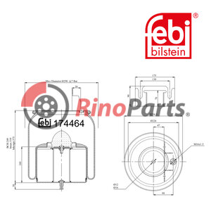 21451173 Air Spring with steel piston