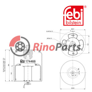 21961478 Air Spring with steel piston