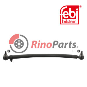 20400941 Drag Link with castle nuts and cotter pins, from steering gear to 1st front axle