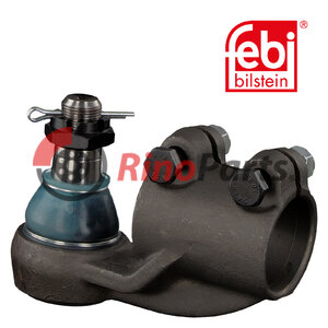 1235 514 Tie Rod End with castle nut and cotter pin