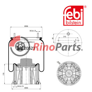 3 229 0031 00 Air Spring with plastic piston