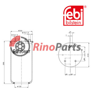 0513 983 Air Spring without piston