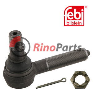 001 460 06 48 Tie Rod / Drag Link End with castle nut and cotter pin