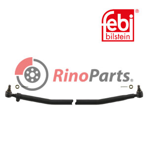 0 9848 9741 Tie Rod with castle nuts and cotter pins