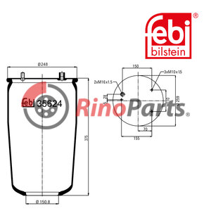 0067 504 Air Spring without piston