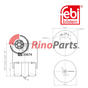 20554756 Air Spring with steel piston