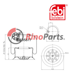942 320 32 21 Air Spring with steel piston