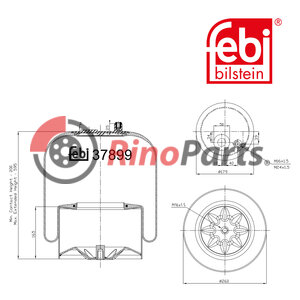 942 320 73 21 Air Spring with steel piston