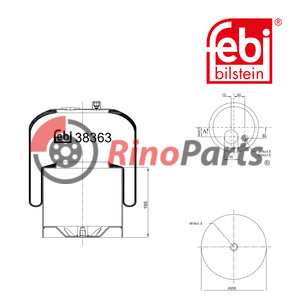 942 320 30 21 Air Spring with steel piston