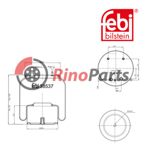 0388 167 Air Spring with steel piston