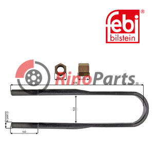 A-00093 U-Bolt with nuts