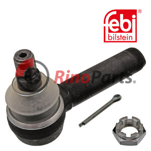 1389 190 Tie Rod End with castle nut and cotter pin