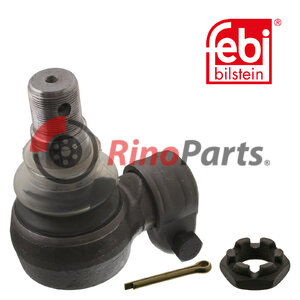 1361 618 Angle Ball Joint for steering hydraulic cylinder with castle nut and cotter pin