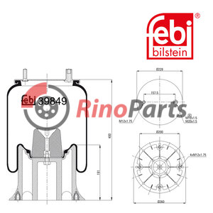 21215891 Air Spring with plastic piston