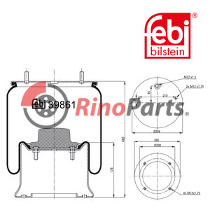 015 323 Air Spring with steel piston