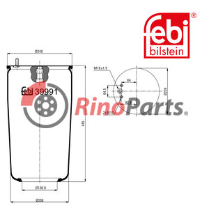 1076595 Air Spring without piston