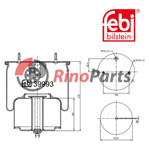 20554761 Air Spring with steel piston