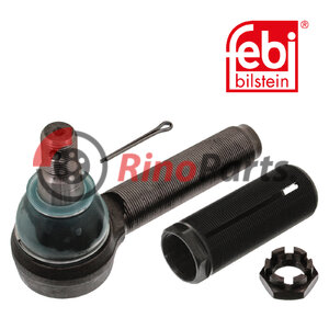 85104188 S1 Tie Rod / Drag Link End with threaded sleeve, castle nut and cotter pin