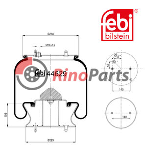 2 024 284 Air Spring with steel piston