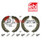 124 420 07 20 S1 Brake Shoe Set for parking brake, with additional parts