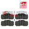 002 420 55 20 Brake Pad Set with additional parts