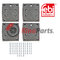 000 421 11 30 SK1 Drum Brake Lining Set