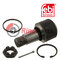 1208 073 Axle Strut Mounting with castle nut, cotter pin, circlip and spacer ring