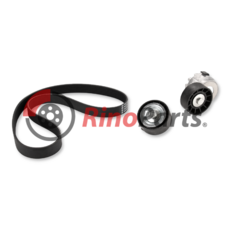 500388408 Flat belt set DAYCO incl. Deflection pulley, tensioner & ribbed belt 7PK1076