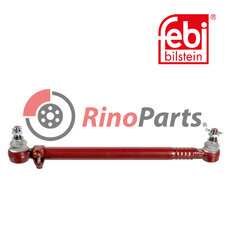 316 460 08 05 Drag Link with castle nuts and cotter pins, from steering gear to 1st front axle