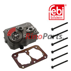 1743 267 Cylinder Head for air compressor with valve plate