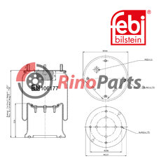 3 229 0024 00 Air Spring with steel piston