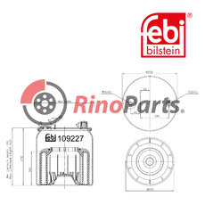 961 320 57 21 Air Spring with plastic piston