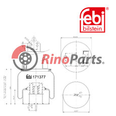 74 21 978 492 Air Spring with steel piston and piston rod