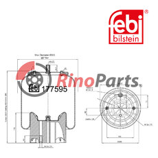 137 5396 Air Spring with plastic piston