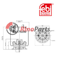 50 10 383 616 Air Spring with plastic piston