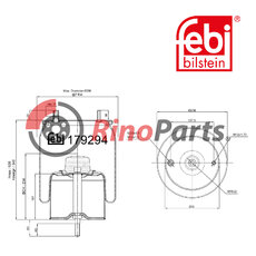703012780 Air Spring with steel piston and piston rod