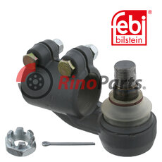 1235 514 Tie Rod End with castle nut and cotter pin
