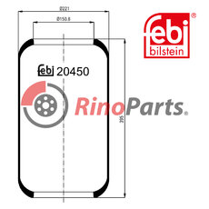 356 327 02 01 Air Spring without piston