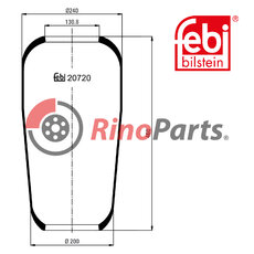 387 328 00 01 Air Spring without piston