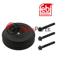 1 731 716 S1 TVD Pulley for crankshaft, with bolts