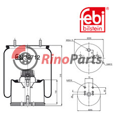 05.429.43.20.0 Air Spring with securing bolts