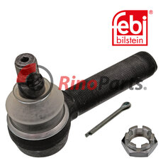 1389 190 Tie Rod End with castle nut and cotter pin